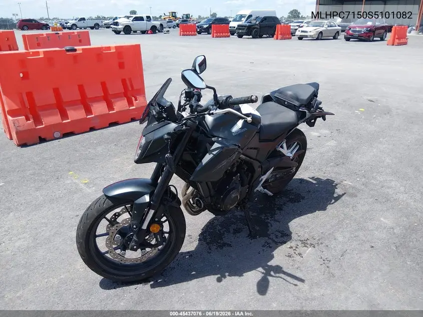 2025 Honda Cb500 F VIN: MLHPC7150S5101082 Lot: 45437076