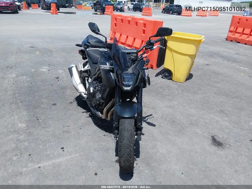 2025 Honda Cb500 F VIN: MLHPC7150S5101082 Lot: 45437076