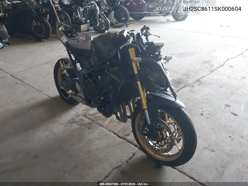 2025 Honda Cb1000 Sp VIN: JH2SC8611SK000604 Lot: 45507560