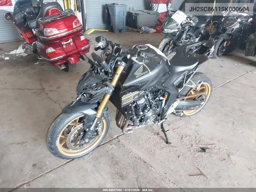 2025 Honda Cb1000 Sp VIN: JH2SC8611SK000604 Lot: 45507560