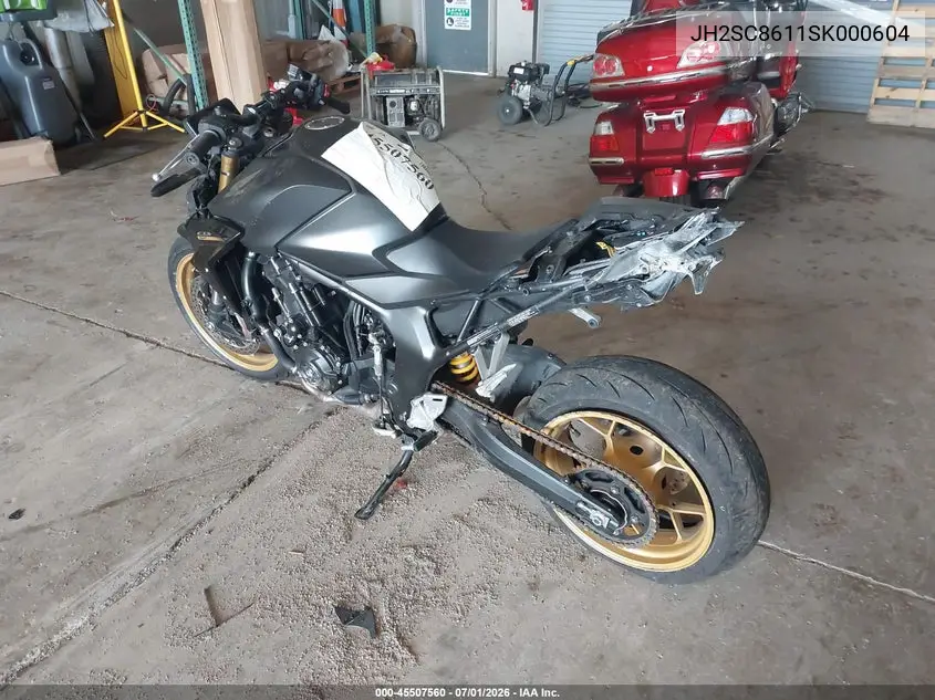 2025 Honda Cb1000 Sp VIN: JH2SC8611SK000604 Lot: 45507560