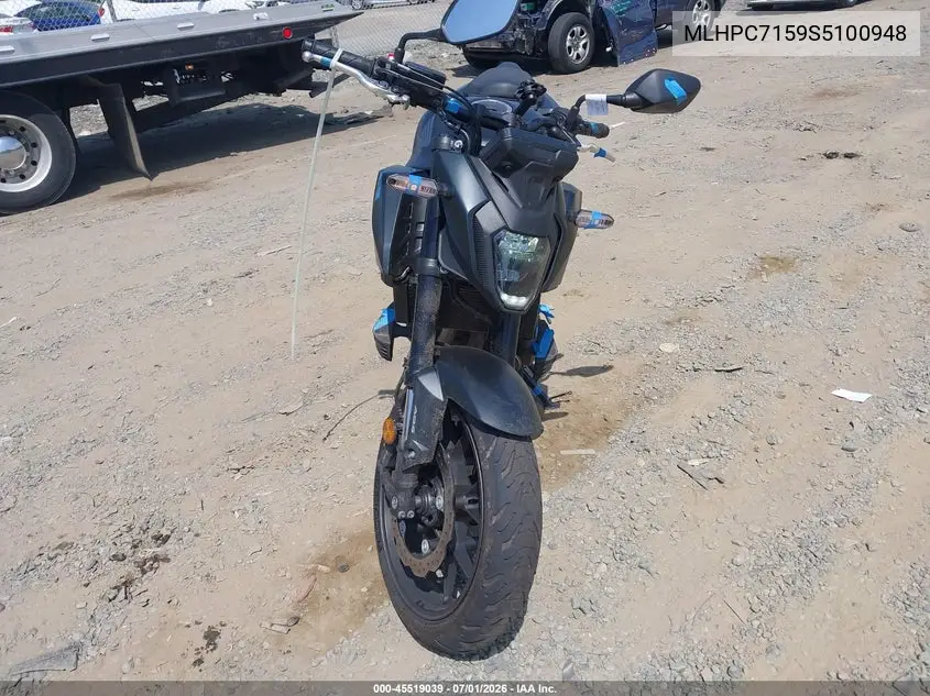 2025 Honda Cb500 F VIN: MLHPC7159S5100948 Lot: 45519039