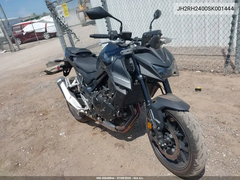 2025 Honda Cb750 A VIN: JH2RH2400SK001444 Lot: 45540944