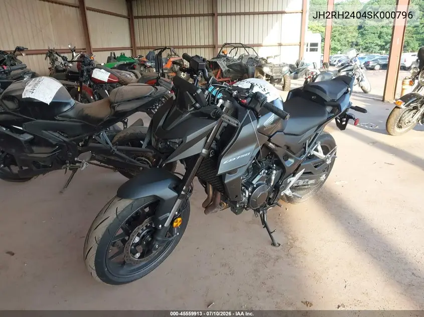 2025 Honda Cb750 A VIN: JH2RH2404SK000796 Lot: 45559913