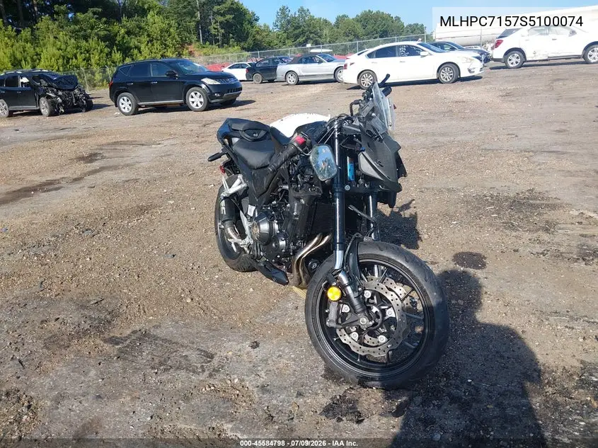 2025 Honda Cb500 F VIN: MLHPC7157S5100074 Lot: 45584798