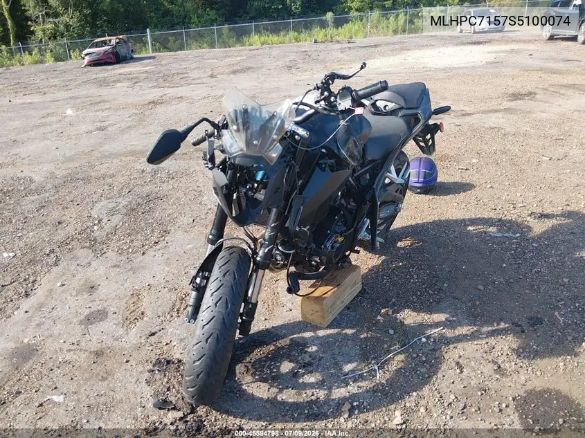 2025 Honda Cb500 F VIN: MLHPC7157S5100074 Lot: 45584798