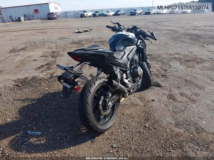 2025 Honda Cb500 F VIN: MLHPC7157S5100074 Lot: 45584798