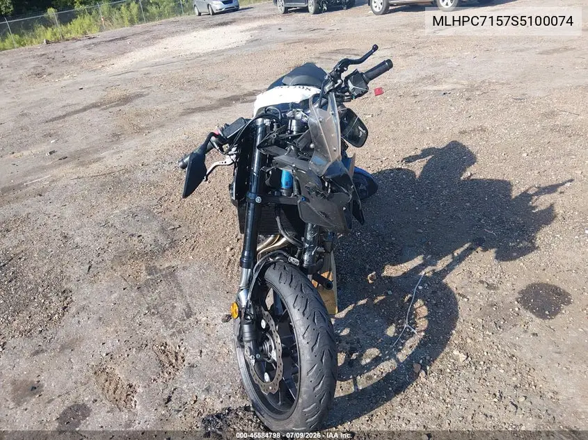 2025 Honda Cb500 F VIN: MLHPC7157S5100074 Lot: 45584798