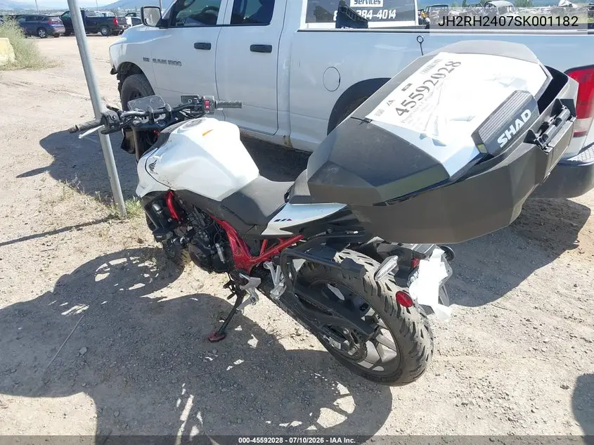 2025 Honda Cb750 A VIN: JH2RH2407SK001182 Lot: 45592028