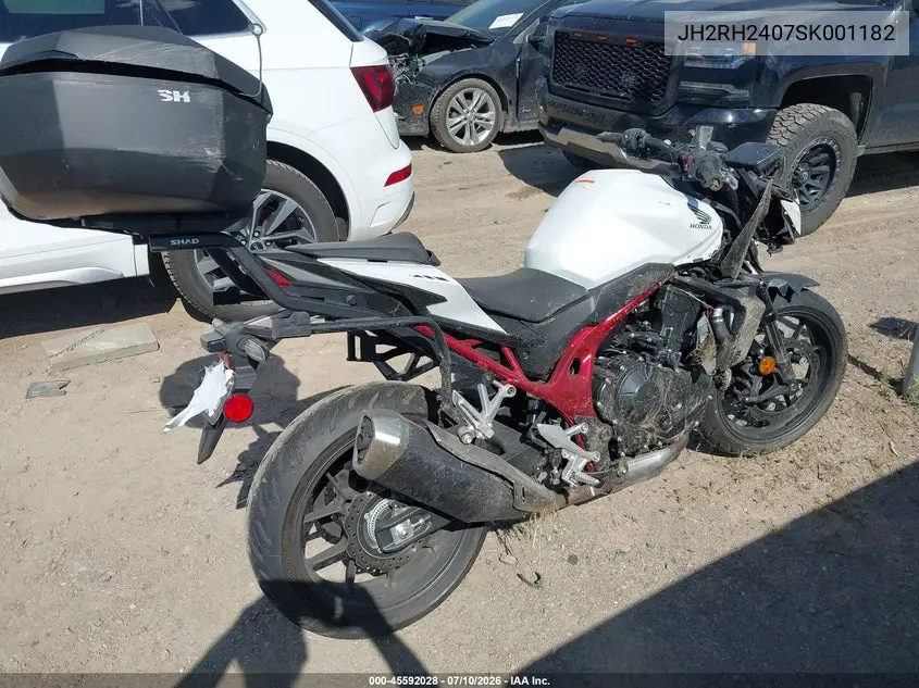 2025 Honda Cb750 A VIN: JH2RH2407SK001182 Lot: 45592028