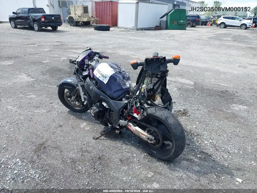 1997 Honda Cbr1100 Xx VIN: JH2SC3508VM000152 Lot: 45092862