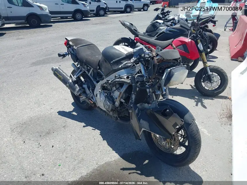 1998 Honda Cbr600 F3 VIN: JH2PC2517WM700089 Lot: 45609504