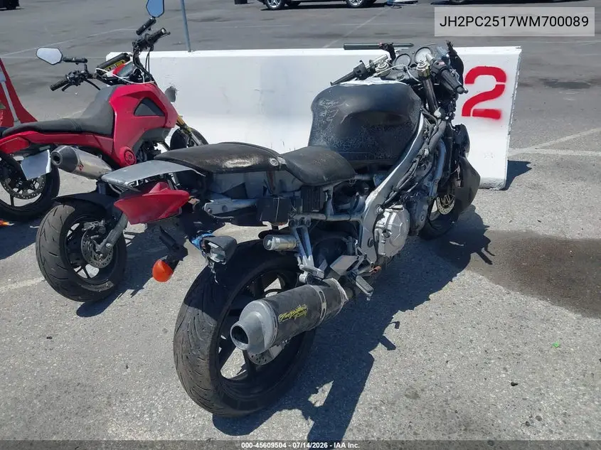 1998 Honda Cbr600 F3 VIN: JH2PC2517WM700089 Lot: 45609504