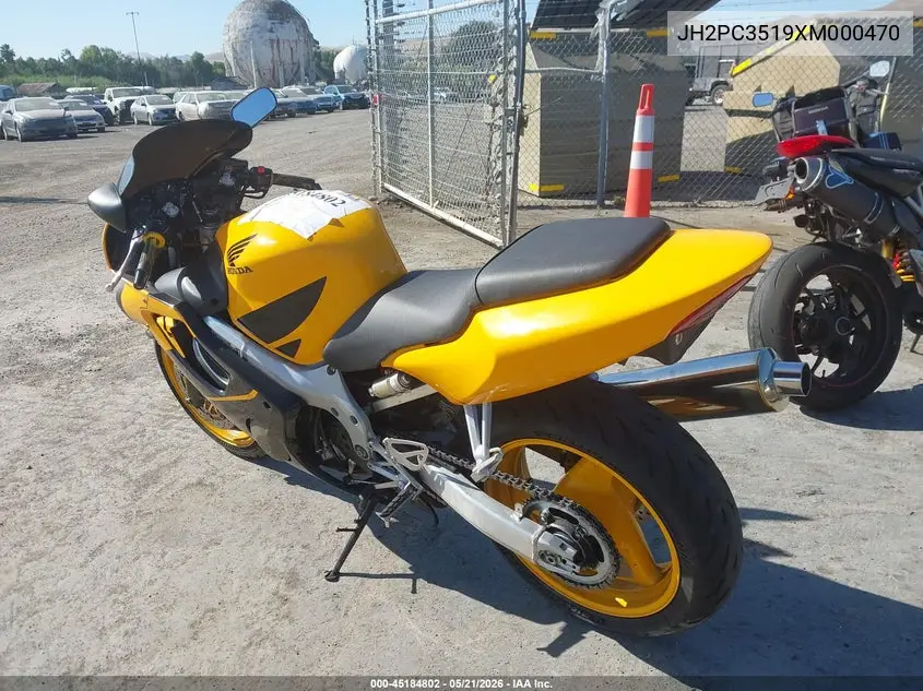 1999 Honda Cbr600 F4 VIN: JH2PC3519XM000470 Lot: 45184802