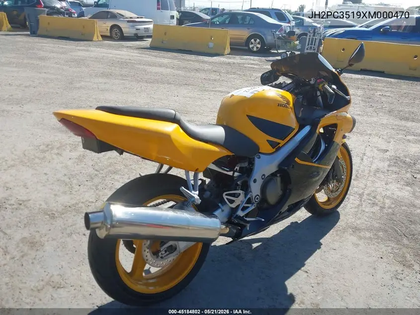1999 Honda Cbr600 F4 VIN: JH2PC3519XM000470 Lot: 45184802