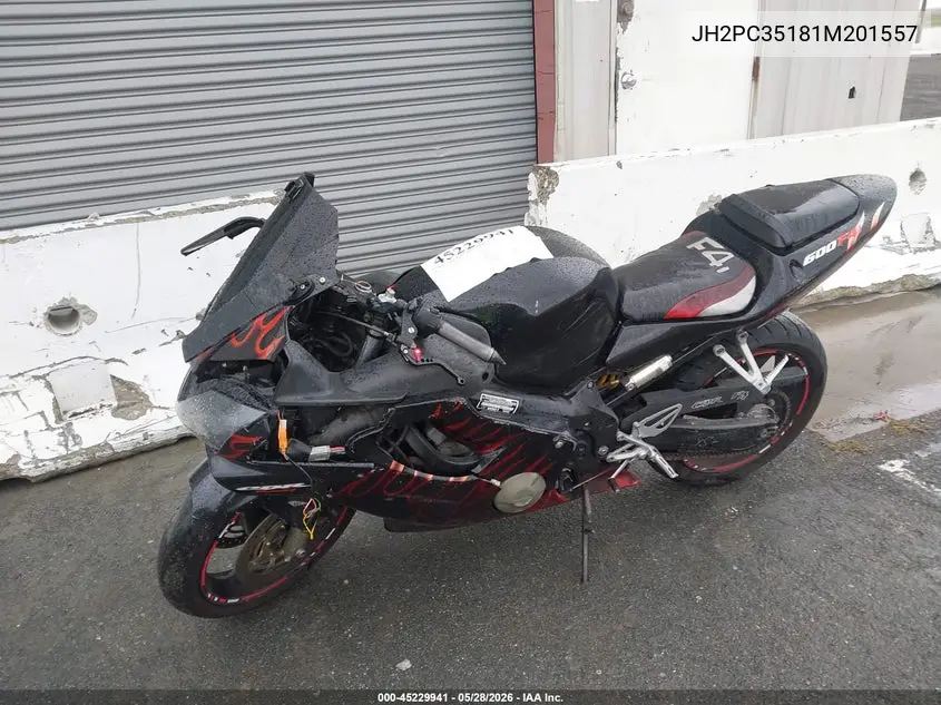 2001 Honda Cbr600 F4 VIN: JH2PC35181M201557 Lot: 45229941