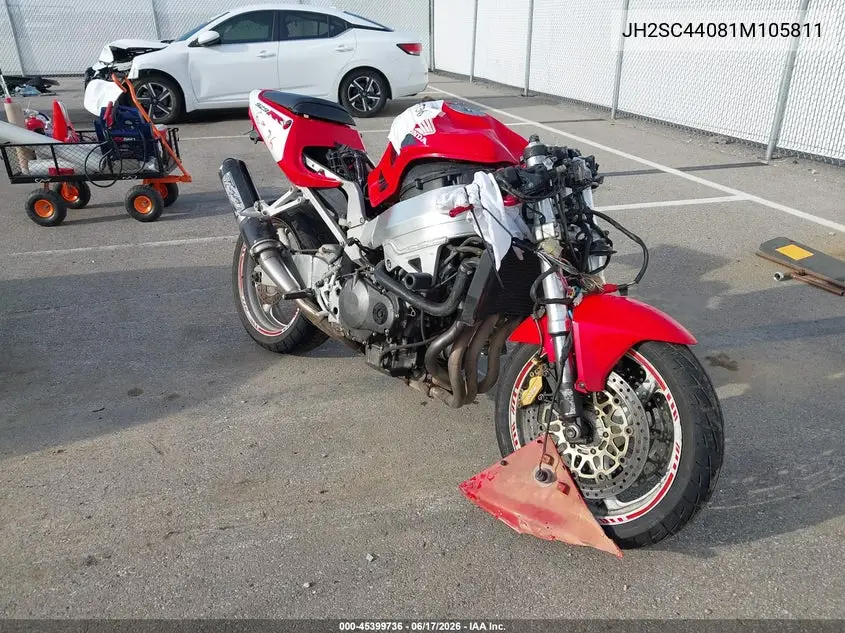 2001 Honda Cbr900 Rr VIN: JH2SC44081M105811 Lot: 45399736