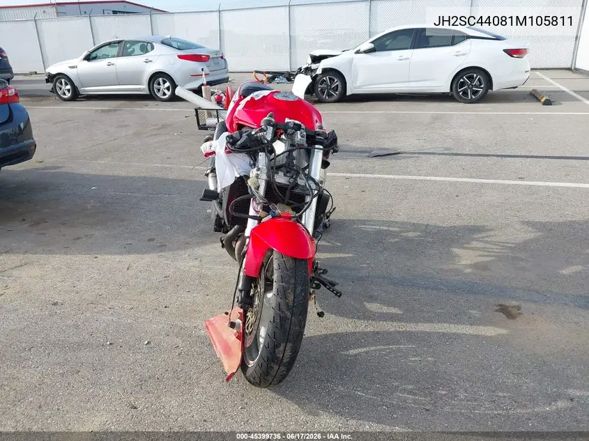 2001 Honda Cbr900 Rr VIN: JH2SC44081M105811 Lot: 45399736