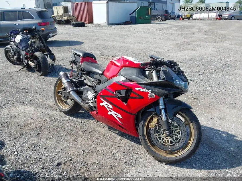2002 Honda Cbr900 Rr VIN: JH2SC50062M004845 Lot: 45148859