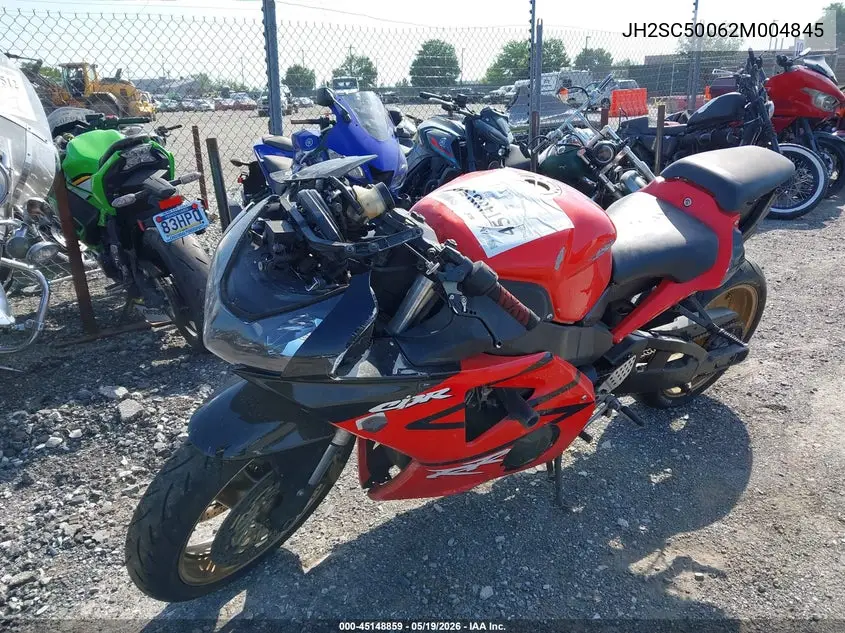 2002 Honda Cbr900 Rr VIN: JH2SC50062M004845 Lot: 45148859