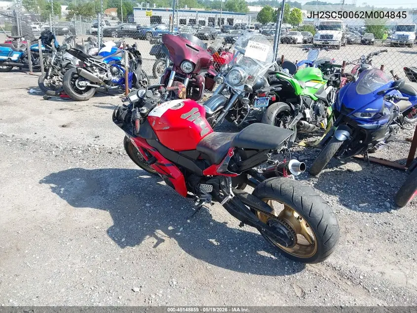 2002 Honda Cbr900 Rr VIN: JH2SC50062M004845 Lot: 45148859
