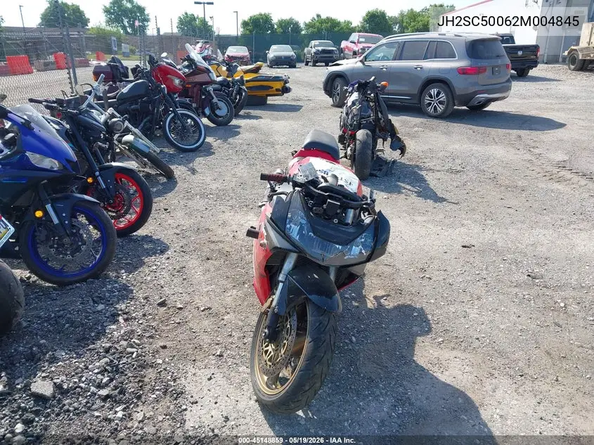 2002 Honda Cbr900 Rr VIN: JH2SC50062M004845 Lot: 45148859
