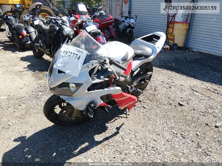 2002 Honda Cbr600 F4 VIN: JH2PC35002M305159 Lot: 45572774