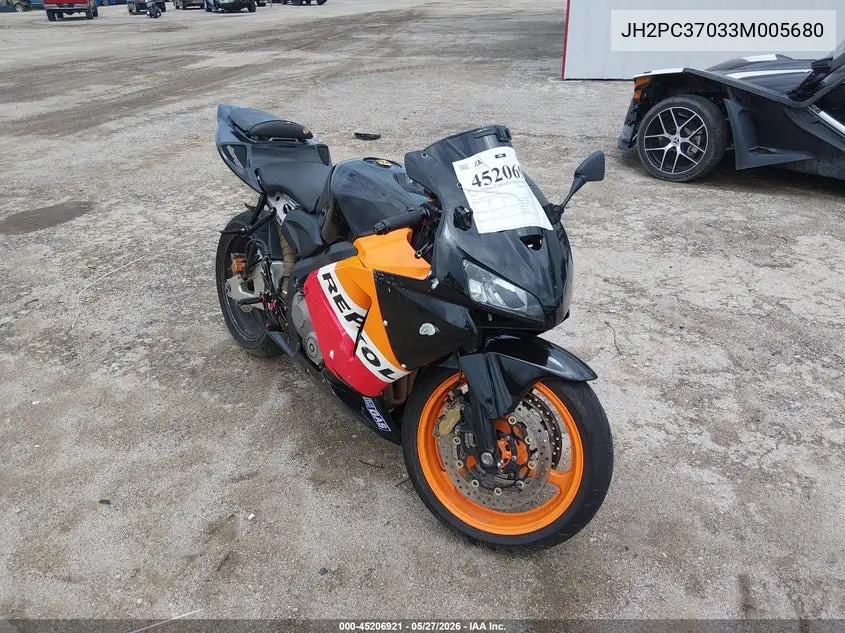 2003 Honda Cbr600 Rr VIN: JH2PC37033M005680 Lot: 45206921