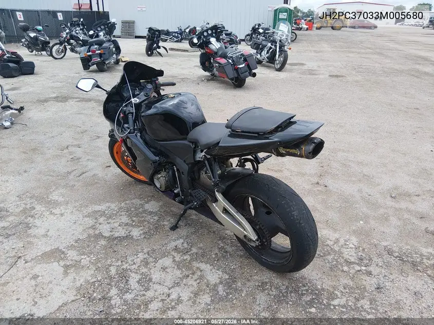2003 Honda Cbr600 Rr VIN: JH2PC37033M005680 Lot: 45206921
