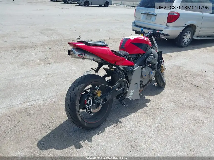 2003 Honda Cbr600 Rr VIN: JH2PC37013M010795 Lot: 45472299