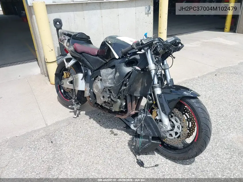 2004 Honda Cbr600 Rr VIN: JH2PC37004M102479 Lot: 45205110