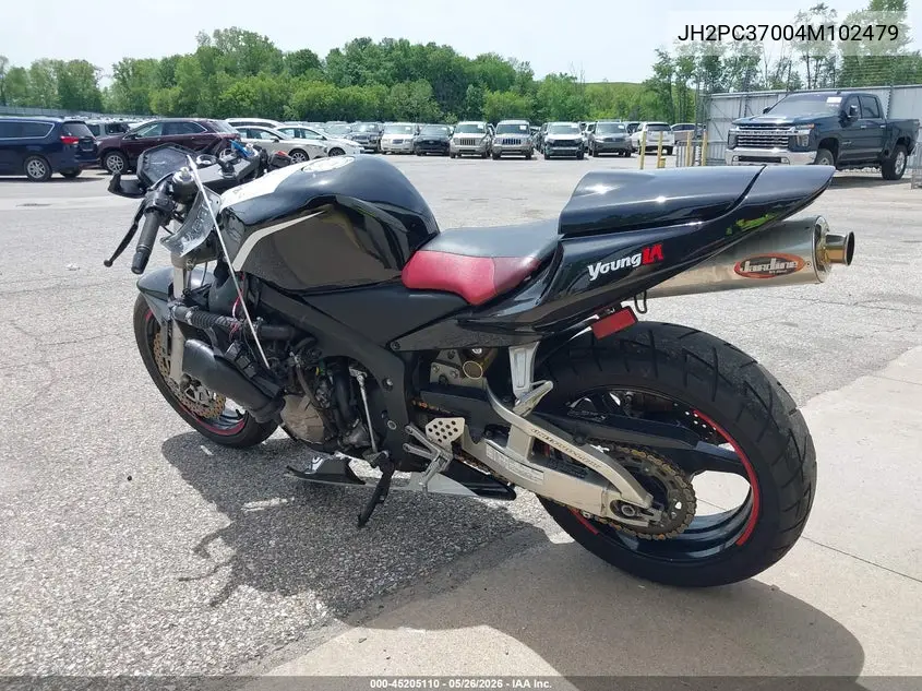 2004 Honda Cbr600 Rr VIN: JH2PC37004M102479 Lot: 45205110