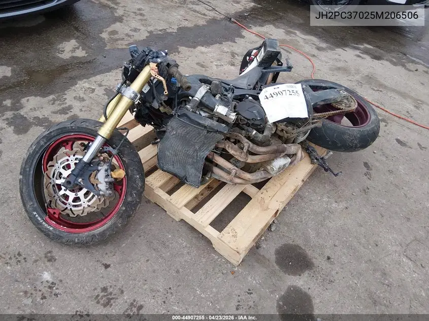 2005 Honda Cbr600 Rr VIN: JH2PC37025M206506 Lot: 44907255