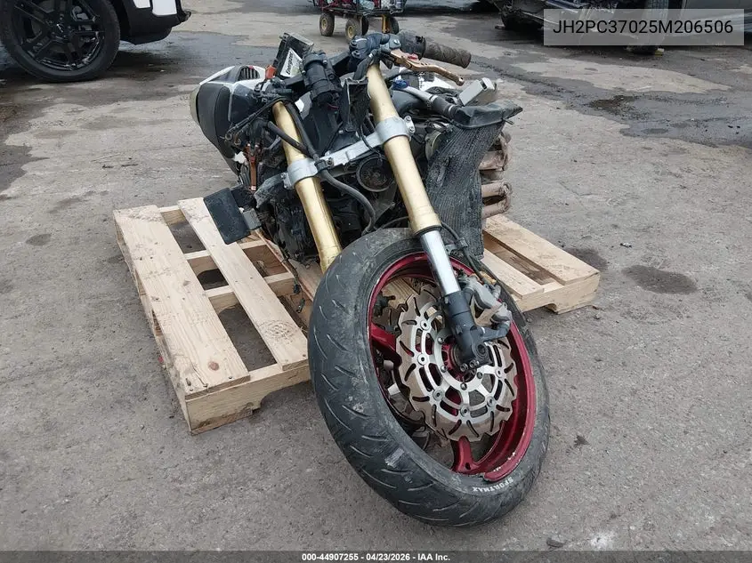 2005 Honda Cbr600 Rr VIN: JH2PC37025M206506 Lot: 44907255