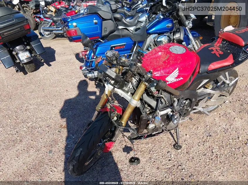 2005 Honda Cbr600 Rr VIN: JH2PC37025M204450 Lot: 45559949