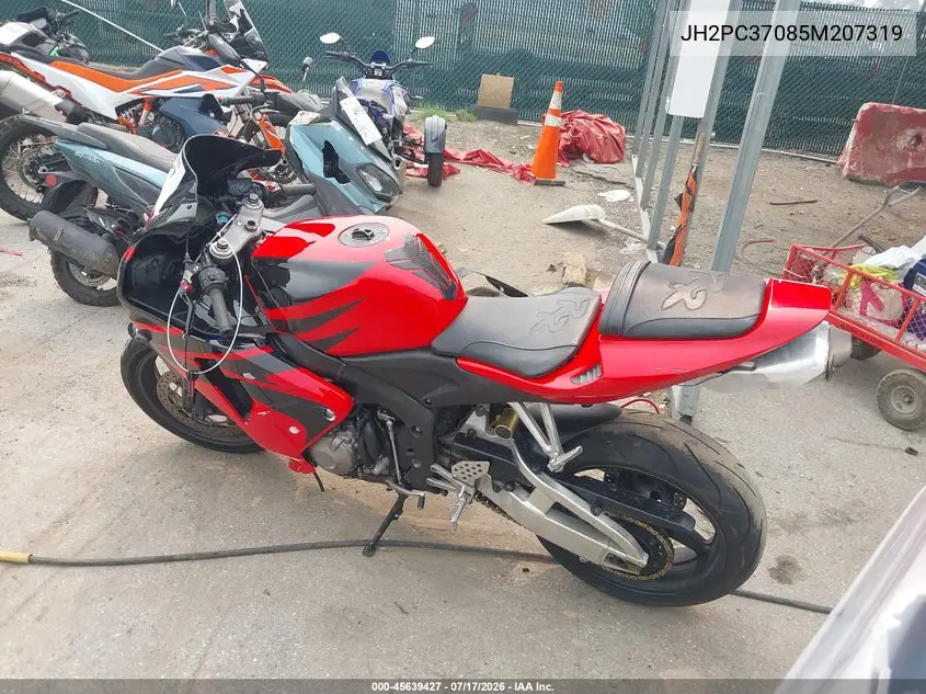2005 Honda Cbr600 Rr VIN: JH2PC37085M207319 Lot: 45639427