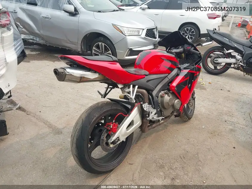2005 Honda Cbr600 Rr VIN: JH2PC37085M207319 Lot: 45639427