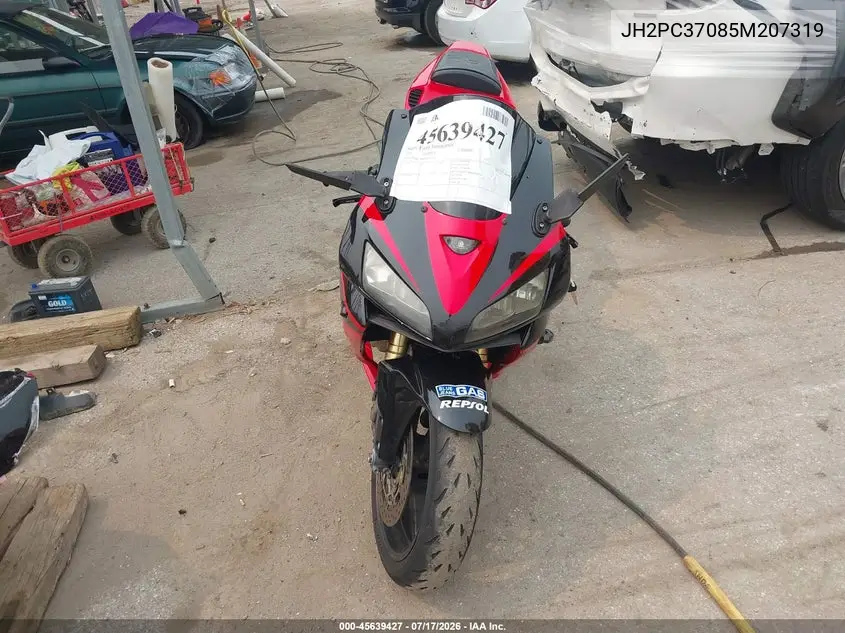 2005 Honda Cbr600 Rr VIN: JH2PC37085M207319 Lot: 45639427
