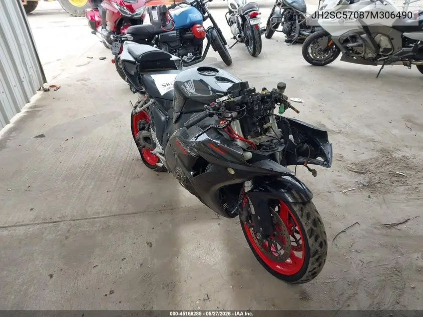 2007 Honda Cbr1000 Rr VIN: JH2SC57087M306490 Lot: 45168285