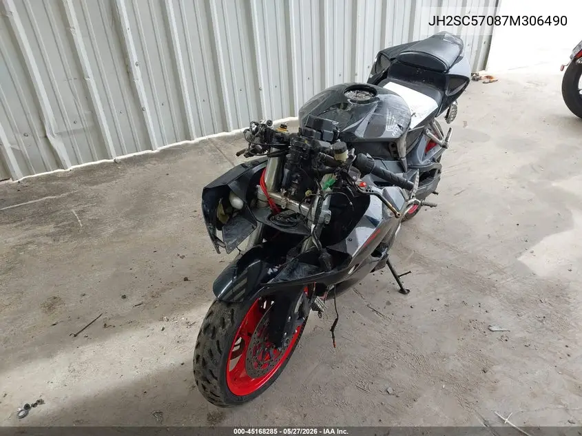 2007 Honda Cbr1000 Rr VIN: JH2SC57087M306490 Lot: 45168285
