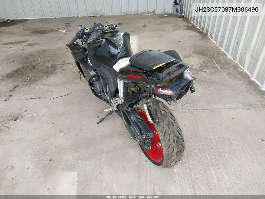 2007 Honda Cbr1000 Rr VIN: JH2SC57087M306490 Lot: 45168285