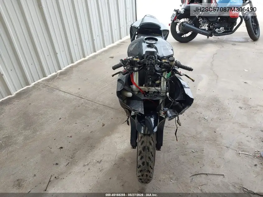 2007 Honda Cbr1000 Rr VIN: JH2SC57087M306490 Lot: 45168285