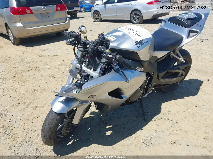2007 Honda Cbr1000 Rr VIN: JH2SC57007M307939 Lot: 45246856