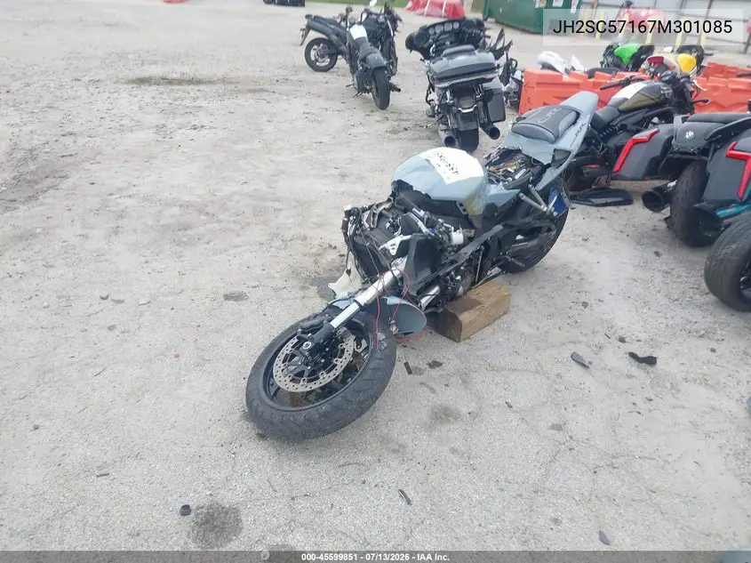 2007 Honda Cbr1000 Rr VIN: JH2SC57167M301085 Lot: 45599851