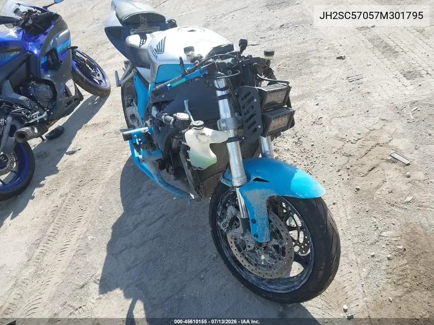 2007 Honda Cbr1000 Rr VIN: JH2SC57057M301795 Lot: 45610155