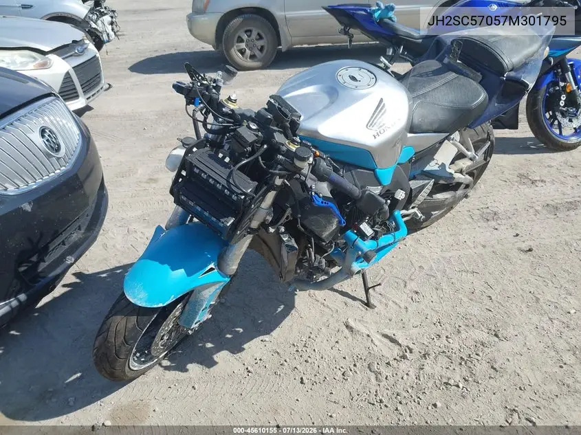 2007 Honda Cbr1000 Rr VIN: JH2SC57057M301795 Lot: 45610155