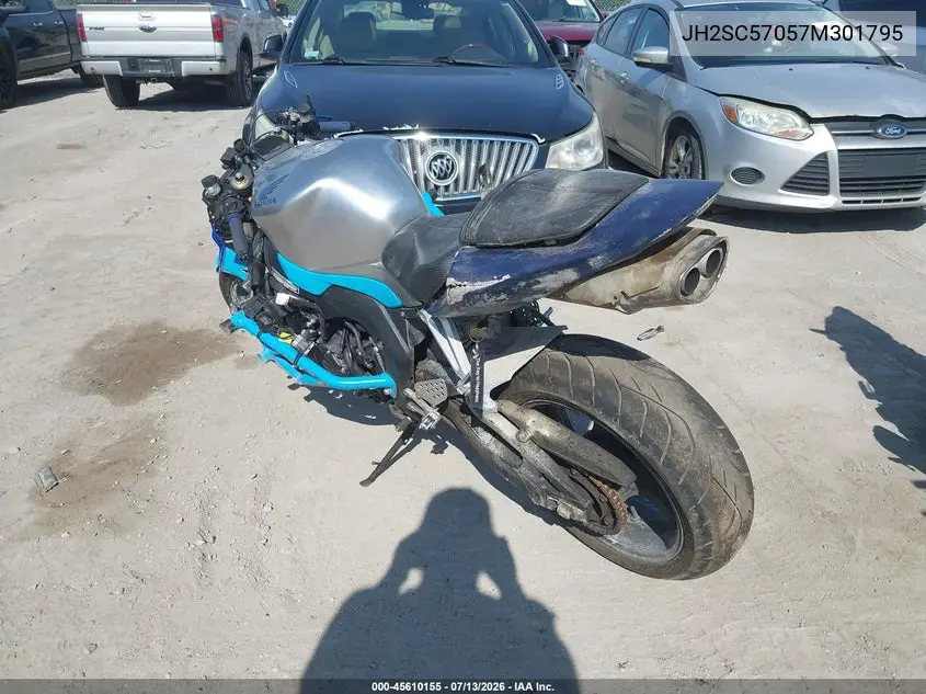 2007 Honda Cbr1000 Rr VIN: JH2SC57057M301795 Lot: 45610155