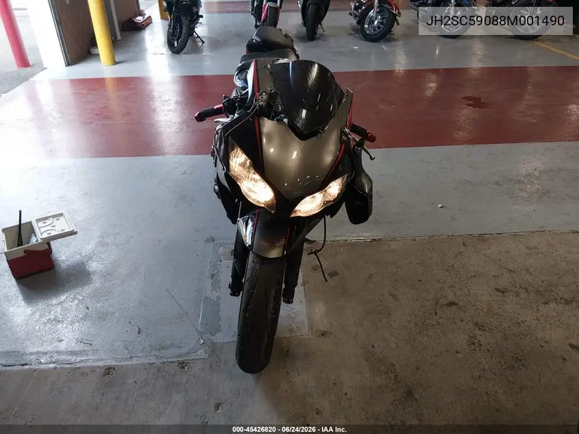 2008 Honda Cbr1000 Rr VIN: JH2SC59088M001490 Lot: 45426820