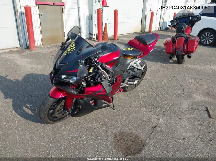 2010 Honda Cbr600 Rr-Abs VIN: JH2PC4081AK300050 Lot: 45582921