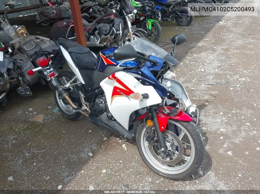 2012 Honda Cbr250 R VIN: MLHMC4102C5200493 Lot: 45315571